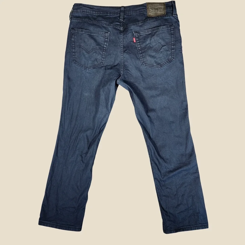 Levi's 541 Athletic Taper Jeans Mens 36x30 Dark Blue Indigo Excellent Stretch